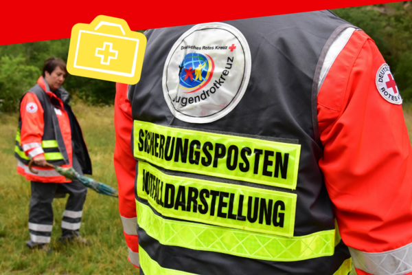 Sicherungsposten Notfalldarstellung im Einsatz